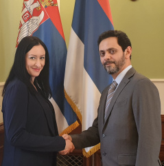 7 March 2019 The Head of the PFG with UAE and the UAE Ambassador to Serbia
